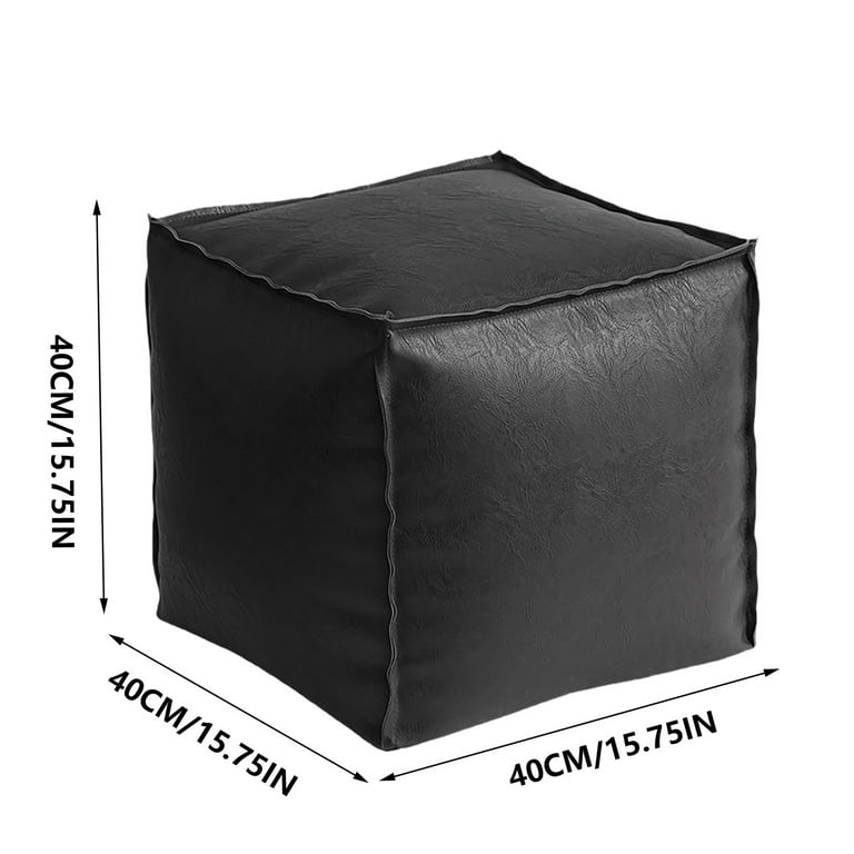 Poo Black Coffee Ground Stool Thgonwid Unstuffed Handmade Cube
