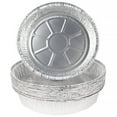 thumbnail image 1 of POINTERTECK 50 Pieces Baking Pans with Clear Lids Freezer Fryer Liner Pizza Bread Trays Reheating Containers Flan Plates Kitchen Cookware 6-Inch Deep, 1 of 10