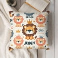 thumbnail image 3 of PIKWEEK Personalized Lion Pillowcase Pillow Cover - Custom Lion Pillowcover 18"x18" - Customized Cushion Covers - Personalized Pillowcase Gifts Home Decor for Sofa Couch Bed, 3 of 5
