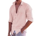 thumbnail image 2 of adviicd Beach Shirts For Men Sportswear Men's Bead Head Long Sleeve Shirt Pink M, 2 of 5