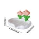 thumbnail image 4 of Jabonera con forma de flor | Jabonera decorativa para baño | Jabonera de plástico resistente y duradera con ranuras de drenaje | Organizador compacto para fregadero, encimera, cocina y baño, 4 of 6