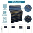 thumbnail image 7 of Table Runner Dresser Scarves 70 Inch Long, Abstract Navy Blue and Golden Texture Linen Dining Table Runners Classic Modern Simplistic Tabletop Scarf for Wedding Holiday Party Kitchen, 7 of 7