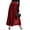 Red, variant on Women Velvet Pleated Maxi Skirt Elastic High Waist Glam Holiday Party Long Skirt Gold S