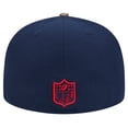 thumbnail image 4 of Men's New Era Navy New England Patriots Active Two-Tone Camo 59FIFTY Fitted Hat, 4 of 6