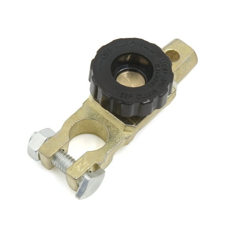Battery Isolator Solenoid Unique BargainsBlack Battery Cut Off Switch Terminal Disconnect Isolator for Car Van Boat ()