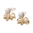 thumbnail image 5 of Yoursfs Glitter CZ Bow Pearl Drop Earrings For Women Silver Crystal Bowknot Gold Plated Hypoallergenic Pierced Earrings Jewellery, 5 of 5