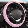 thumbnail image 4 of Kdxio Breast Cancer Awareness 1 Print Elastic Stretch Steering Wheel Cover,Auto Steering Wheel Cover,15 Inch Anti-Slip,Warm in Winter and Cool in Summer,Fit Suvs,Vans Cars,Trucks, 4 of 5