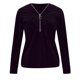 thumbnail image 4 of Blusas de Manga Larga para las Mujeres Cremallera de Cuello en V Delantera Color Sólido Top de Moda Casual, Tops de Color Sólido para las Mujeres, 4 of 9