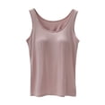 thumbnail image 1 of B91xZ Crop Tops pour Femmes Bretelles Spaghetti Débardeur, Rose m, 1 of 5
