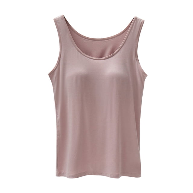 B91xZ Crop Tops for Women Spaghetti Straps Tank Top,Pink M