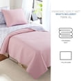 thumbnail image 3 of Campus Comforts by New Sega Home 2-Piece Pinsonic Quilt Set, Waterfall, Pink, Twin-XL, 3 of 8