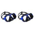 thumbnail image 1 of Máscara Buceo Panorámica Vista Amplia Gafas Antivaho para Natación Libre () Azul, 1 of 9
