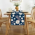 thumbnail image 4 of Linen Baseball Table Runner 71 Inches Long Baseball Table Decor Baseball Themed Birthday Party Babay Shower Decoration and Supplies for Table, 4 of 5