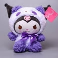 thumbnail image 2 of Cute Plush Toy Kawaii Ilfelve 22 Cm Kuromi Kitty Cinnamoroll Plush Doll  Toy Gift, Mint Panda Kuromi, 2 of 4