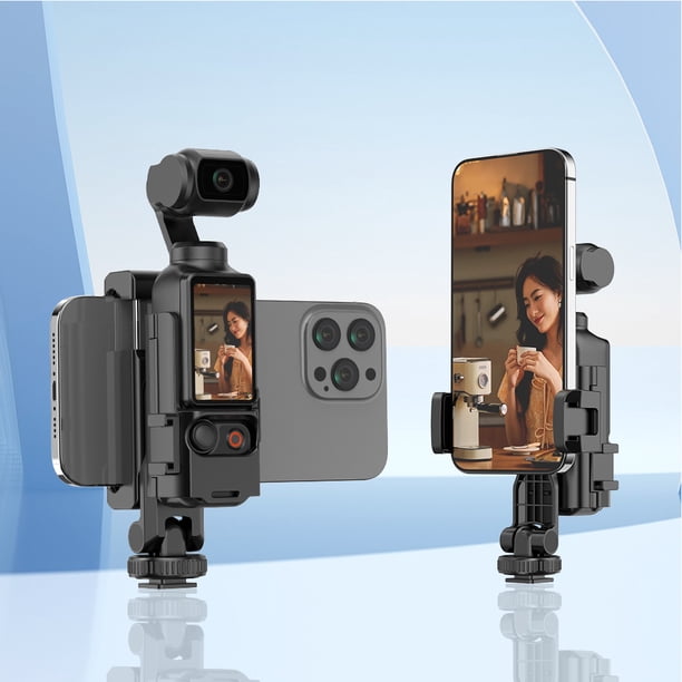 Soporte para Teleprompter para teléfono móvil, tornillo de rosca de 1/4 de pulgada para cámara DJI Osmo Pocket 3