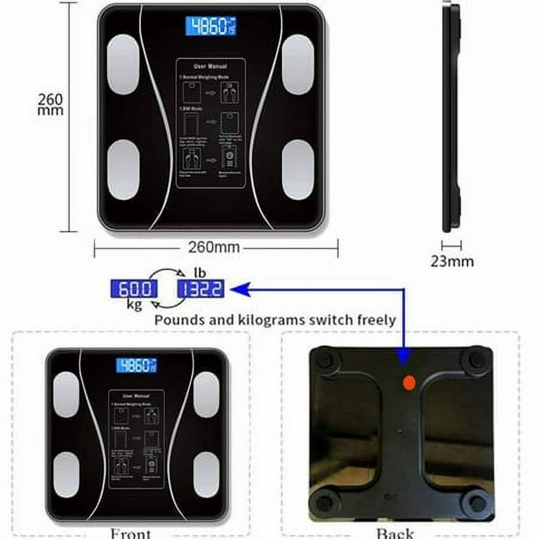 Sugift Digital Body Weight Scale Bluetooth Smart Body Fat Scale