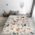 thumbnail image 5 of Salouo Dogs Print Bed Blankets,Flannel Blanket Comfortable Air Conditioning Blanket Lightweight Blanket for Sofa Bed Travel & Couch -40"x30", 5 of 8