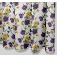 thumbnail image 2 of S4Sassy White Daisy & Clematis Floral Decorative Waterproof Printed Shower Curtain Roller Hooks Drapes-60 x 70 Inch, 2 of 6