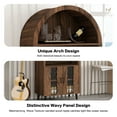 thumbnail image 6 of 71"Farmhouse Arched Bar Cabinet: tall arched display cabinet , arch wine bar cabinets &coffee bar, whiskey station with wine rack and Wine Glass Holder - Liquor Bars Cabinet for Living Dining Room, 6 of 12