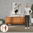 thumbnail image 4 of Kappesberg Athens 3-Door Tv Stand with Soft-Close Doors and Built-in Handles - Golden Oak, 4 of 8