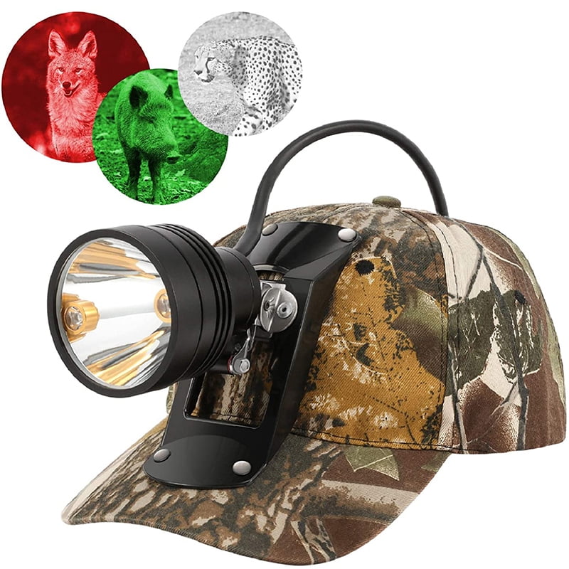 Crystal 1 Coon Hunting Light  6 SETTINGS  SWITCH ON HEAD PEICE 50 INCH CORD 