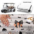 thumbnail image 5 of Yuyamidu Halloween Bow Golf Cart Seat Covers with Pockets for Women Gray Golf Cart Seat Towel Blanket Golf Cart Accessories for 2 Passenger Gifts for Golfer, 5 of 7
