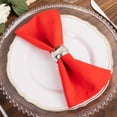 thumbnail image 2 of Balsa Circle 5 Premium Red Polyester 20x20" Dinner Table Cloth Napkins Party Events Reception Decorations Supplies, 2 of 8