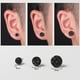 thumbnail image 3 of Pendientes de moda para hombre, negros, sencillos, de Corea del Sur, para hombre, con personalidad sencilla, temperamento, cristales, pendientes de celebridades de Internet para mujer, 3 of 5