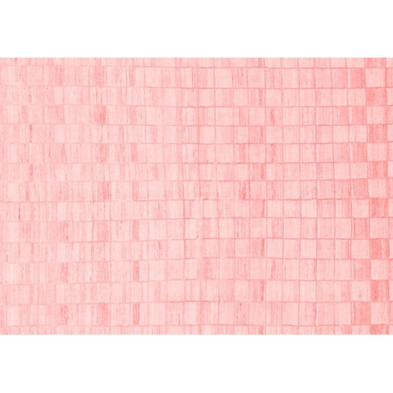 Ahgly Company Indoor Rectangle Solid Red Modern Area Rugs, 8' x 10'