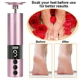 thumbnail image 3 of Eurhowing Electric Foot Callus Remover, Rechargeable Foot File with 20 Sandpaper Disks, Portable Pedicure Tools for Hard Skin, Pink, 3 of 9