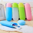 thumbnail image 3 of Cheers.US Portable Travel Toothbrush Toothpaste Holder Storage Box with Hanger ABS Plastic Candy Color, 3 of 7