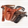 thumbnail image 6 of Genuine Leather Florist Tool Belt, Adjustable Waist Tool Pouch for Flower Arranging, Gardening Scissors Holster, Floral Design Tool Organizer for Florists and Gardeners (black), 6 of 9