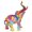 H091 large, variant on Lynono Co.,Ltd Resin Graffiti Elephant Statue Figurine ColorfulAn1ma1Art Sculptures Ornament