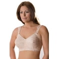 thumbnail image 3 of Women's Elila 1515 Jacquard Front Close Wireless Softcup Bra (White 38I), 3 of 3