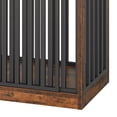 thumbnail image 6 of ModFusion 55" Sliding Door Dog Crate Furniture – Heavy-Duty Metal Frame & Vintage Wood Top, Fits Large Dogs up to 110 lbs, 6 of 9