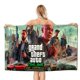 thumbnail image 1 of Grand Theft Auto Toalla de playa de secado rápido con diseño temático, regalo para mujeres y niñas, ideal para cumpleaños, fans, amantes de la música, uso en la playa o al aire libre, 78 × 180 cm, 1 of 6