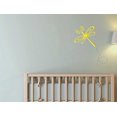 thumbnail image 2 of Dragonfly Girls Room Décor Vinyl Decals Wall Shape Stickers Wall Art 2-color Yellow-Storm Gray, 2 of 4