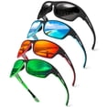 thumbnail image 1 of Gafas de sol deportivas KUGUAOK polarizadas con protección UV400, paquete de 4, 1 of 6