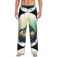 thumbnail image 1 of Kdxio Watercolor Turtle3 Pattern Men's Pajama Pants, Elastic Waist with Drawstring and Pockets, Comfortable Loungewear-Small, 1 of 6