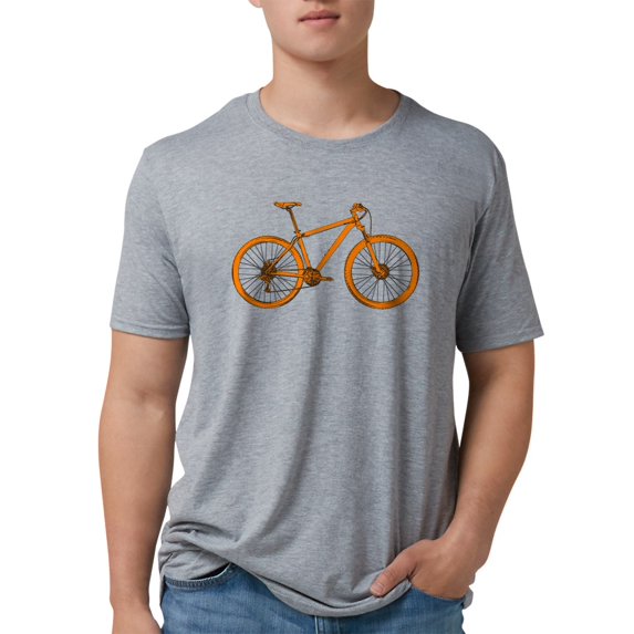 CafePress - Dark Orange Hardtail T Shirt - Mens Tri-blend T-Shirt