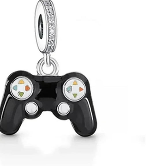 MIADEAL Retro Gaming GamePad Charms in Gift Box, 925 Sterling Silver