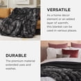 thumbnail image 4 of Manta Bedsure Soft Tie Dye, negra, tamaño doble, para cama, 4 of 8