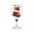 thumbnail image 2 of Christmas 3D Wine Glass Collection Gift Box Set, Decorative Raised Christmas Wine Glass with Snowflake Stem, Santa Tree Wreath Snowman Reindeer Holiday Drinkware and Table Decor, 2 of 7