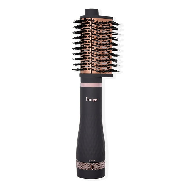 L'ANGE Hair Serie Multivolumen | Cepillo secador intercambiable 2 en 1 | (Negro - Lágrima 65 mm)