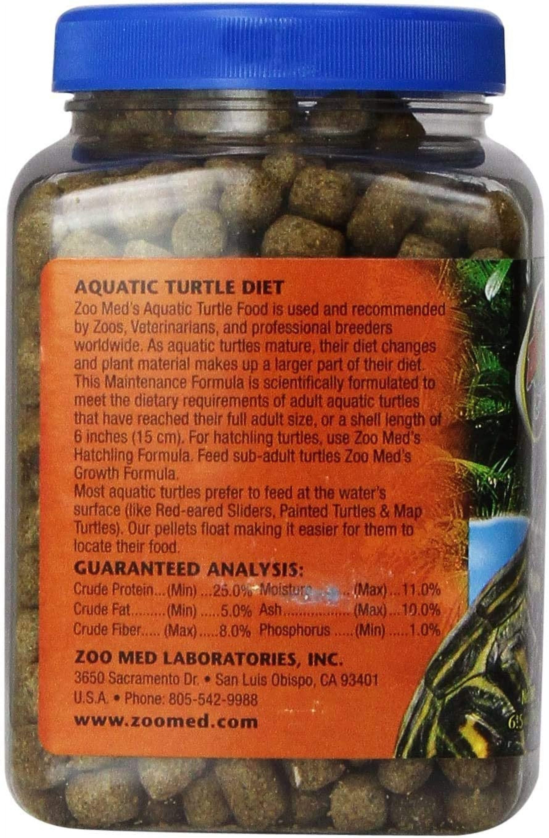 Zoo Med Natural Aquatic Turtle Food Maintenance Formula [Reptile Aquatic Turtle Food, Reptile Supplies] 58.5 oz (9 x 6.5 oz)