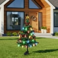 thumbnail image 4 of Solar-Powered Christmas Cedar Tree Stake Lights: Outdoor IP65 Waterproof Holiday Decor Lights, 4 of 5