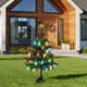 thumbnail image 4 of Luces solares para árbol de cedro navideño de exterior | Lámpara de estaca resistente a la intemperie, IP65, impermeable | LED blanco cálido | Sensor automático de anochecer a amanecer | Decoración, 4 of 5