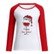 thumbnail image 4 of Tops Para Mujer Camisas de Manga Larga Otoño Primavera Patchwork Navidad Impreso Cuello Redondo Camiseta Casual Odeerbi  ODB151592, 4 of 7