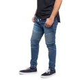 thumbnail image 6 of Victorious Men's Slim Fit Biker Denim Jogger Jeans JG873 - Indigo - Medium, 6 of 6
