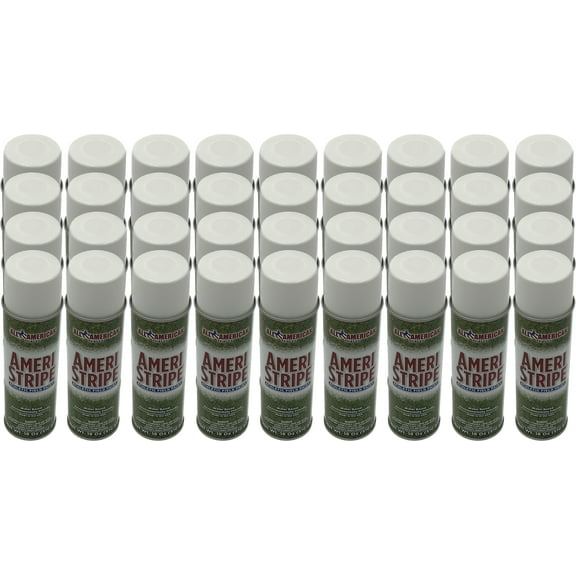 All American Ameri-Strip Athletic Field White 18 oz Spray Paint 18 oz Spray Paint, 36 Pieces 3 Pack